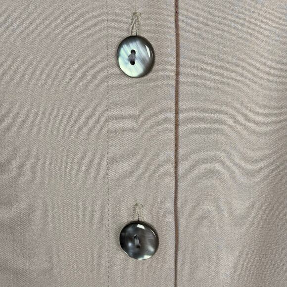 Perceptions Shirt Dress Size 16  pleated drop waist belted khaki office NWT - Picture 10 of 10